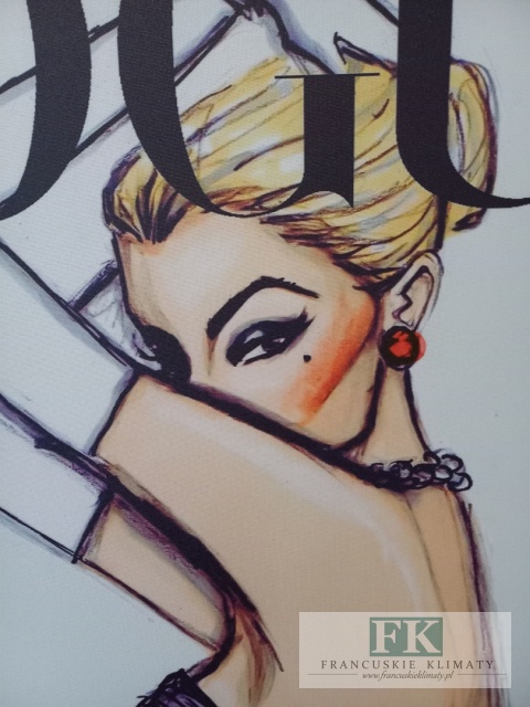 OBRAZ NA PŁÓTNIE ,,MODELKA VOGUE' 70 / 100 CM