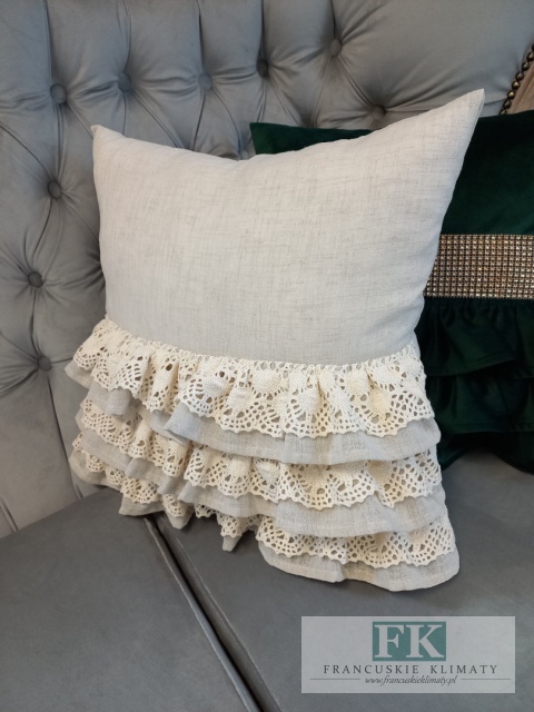POSZEWKA NATURA 3 DEKORACYJNE FALBANY 40/40 KORONKA ,PROWANSJA, SHABBY,CHIC