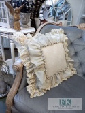 POSZEWKA NATURA 45/45 PODWÓJNA FALBANA KORONKA ,PROWANSJA, SHABBY,CHIC