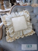 POSZEWKA NATURA 45/45 PODWÓJNA FALBANA KORONKA ,PROWANSJA, SHABBY,CHIC