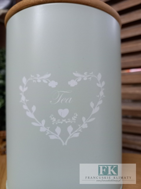 kpl , KOMPLET 3 szt PUSZEK "SUGAR + COFFE + TEA" PUSZKA SERCE 15,5 cm mięta SHABBY , PROWANSJA , VINTAGE