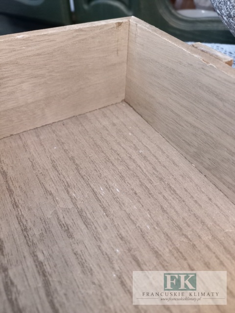 TACA DREWNIANA DEKORACYJNA CARGO 39 CM RETRO SHABBY CHIC PROWANSJA LOFT