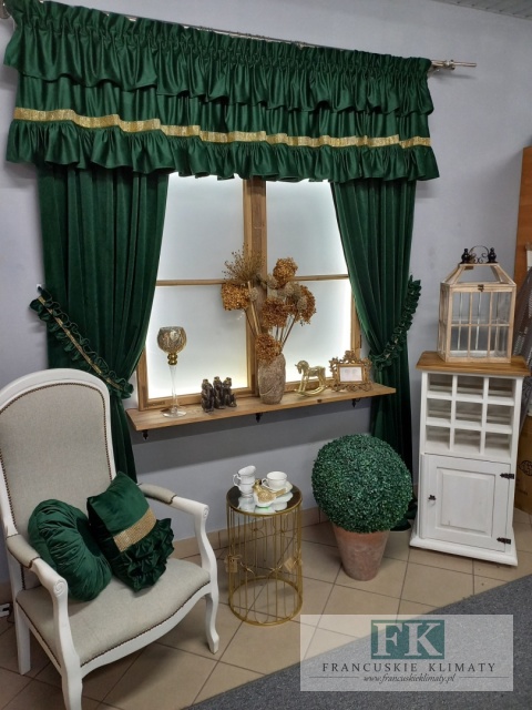 cyrkonie ! KPL KOMPLET ZASŁON FALBANY VELVET , WELWET