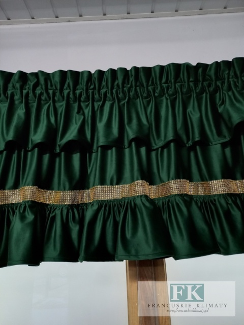 cyrkonie ! KPL KOMPLET ZASŁON FALBANY VELVET , WELWET