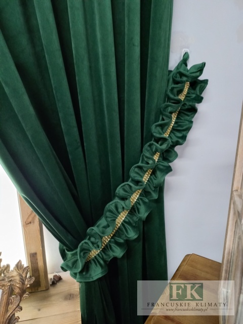 cyrkonie ! KPL KOMPLET ZASŁON FALBANY VELVET , WELWET