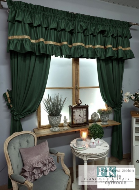 cyrkonie ! KPL KOMPLET ZASŁON FALBANY VELVET , WELWET