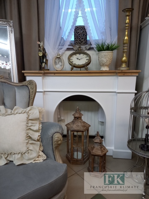 DREWNIANY PORTAL KOMINKOWY SZER.125,5 CM atrapa kominka