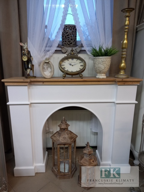 DREWNIANY PORTAL KOMINKOWY SZER.125,5 CM atrapa kominka