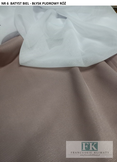 FFIRANA PANEL a la ROLETKA ROLETA falbanki szer 105/125 cm shabby