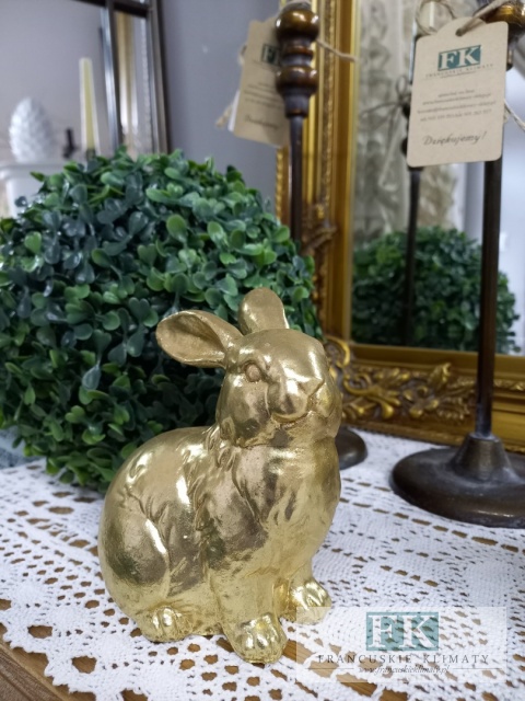 FIGURA CERAMICZNO BETONOWA KRÓLIK ZAJĄC 13 CM