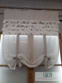 FFIRANA PANEL a la ROLETKA ROLETA falbanki szer 105/125 cm shabby