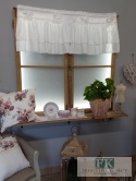 ZAZDROSTKA SZYTA KOKARDKA BIEL 120/45 BAWEŁNA SHABBY
