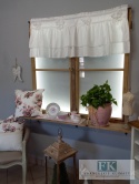 ZAZDROSTKA SZYTA KOKARDKA BIEL 120/45 BAWEŁNA SHABBY