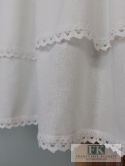 ZAZDROSTKA SZYTA KOKARDKA BIEL 120/45 BAWEŁNA SHABBY