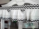 ZAZDROSTKA ZAZDROSKA SZYTA SERCE SERDUSZKO 120/50 BAWEŁNA KORONKA zygzak czerń - biel