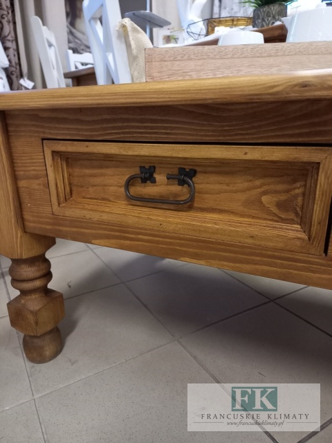 lite drewno STOLIK KAWOWY PROWANSJA RUSTIC szer. 135 cm