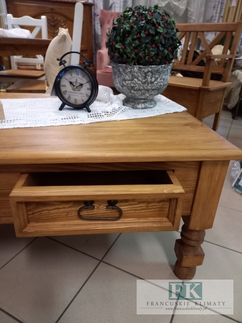 lite drewno STOLIK KAWOWY PROWANSJA RUSTIC szer. 135 cm
