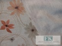 TKANINA MATERIAŁ KWIATY 150 SZEROKOŚCI , SHABBY TKANINA Z DOMIESZKĄ LNU