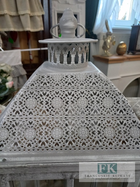 DREWNIANA LATARNIA , LAMPION Z SZUFLADĄ 127 cm