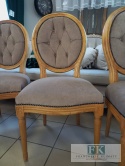 FRANCUSKI kpl. 4 szt. KRZESŁA MEDALION plusz CIENIOWANY !