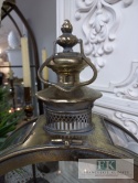LATARNIA LAMPION METAL 58 CM , ZŁOTO ANTYCZNE