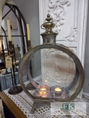 LATARNIA LAMPION METAL 58 CM , ZŁOTO ANTYCZNE