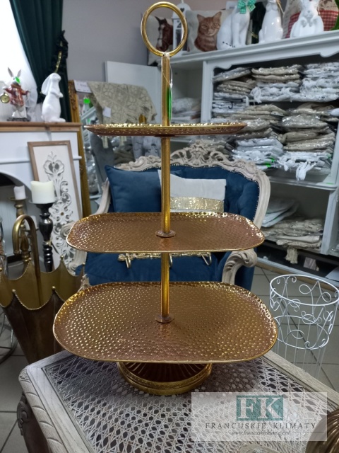 PATERA 3 POZIOMY 68 CM ZŁOTA