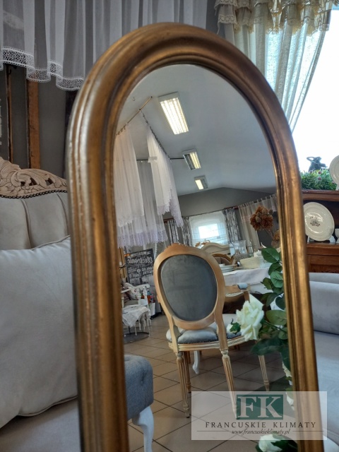 FRANCUSKIE LUSTRO 106 cm DĄB STARE ZŁOTO