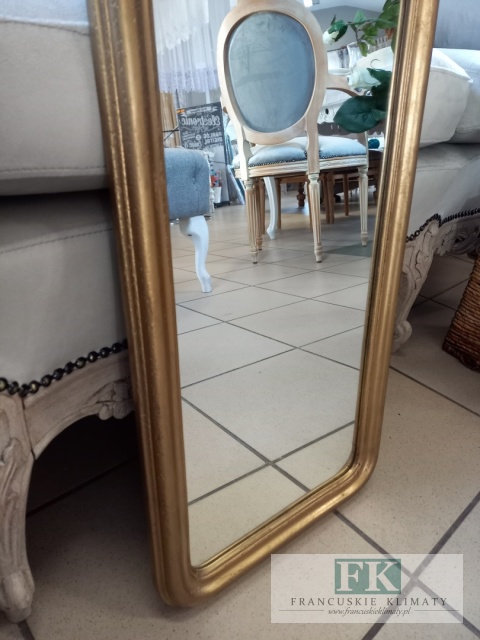 FRANCUSKIE LUSTRO 106 cm DĄB STARE ZŁOTO