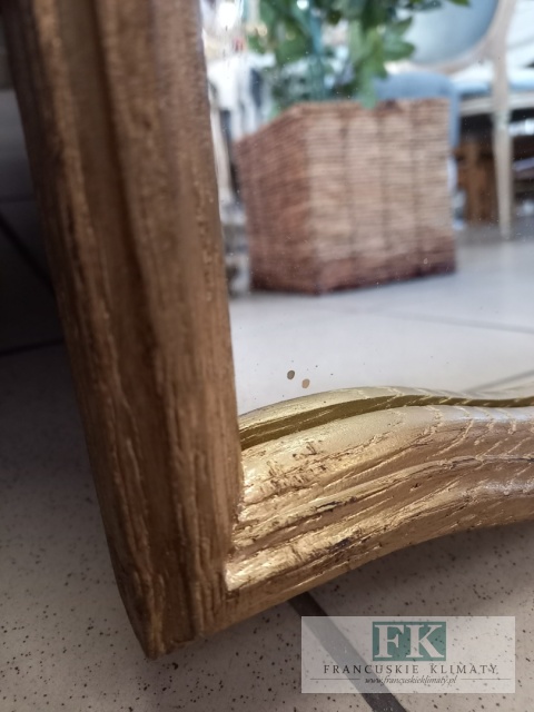 FRANCUSKIE LUSTRO KORONA STARE ZŁOTO DĄB