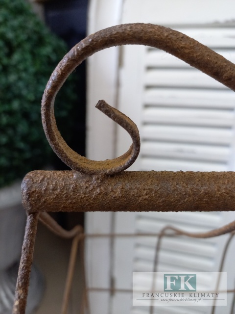 DEKORACYJNA KLATKA 70 CM , METAL , PROWANSJA