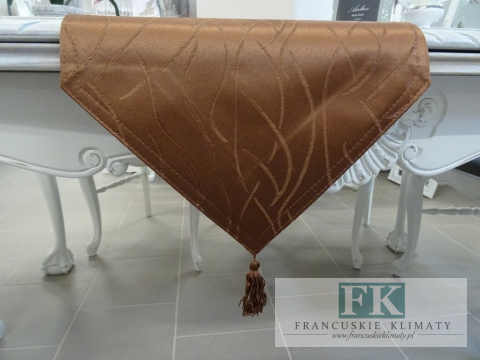 BIEŻNIK DEKORACYJNY BAROK CZEKOLADA 33x140 PROWANSJA SHABBY CHIC VINTAGE LOFT BIEŻNIK DEKORACYJNY BAROK CZEKOLADA 33x140 PROWANSJA SHABBY CHIC VINTAGE LOFT