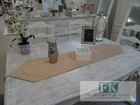BIEŻNIK DEKORACYJNY BAROK KARMEL 33x140 PROWANSJA SHABBY CHIC VINTAGE LOFT BIEŻNIK DEKORACYJNY BAROK KARMEL 33x140 PROWANSJA SHABBY CHIC VINTAGE LOFT