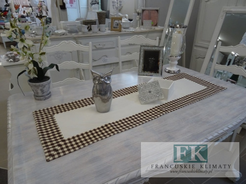 BIEŻNIK DEKORACYJNY GRIS 40X120 PROWANSJA SHABBY CHIC VINTAGE LOFT BIEŻNIK DEKORACYJNY GRIS 40X120 PROWANSJA SHABBY CHIC VINTAGE LOFT