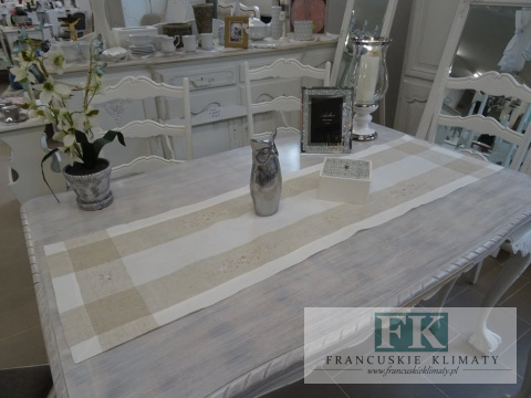 BIEŻNIK DEKORACYJNY AURELIA 40X140 PROWANSJA SHABBY CHIC VINTAGE LOFT BIEŻNIK DEKORACYJNY AURELIA 40X140 PROWANSJA SHABBY CHIC VINTAGE LOFT