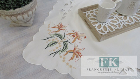 BIEŻNIK SERWETA AMIRA 85X85 PROWANSJA SHABBY CHIC VINTAGE LOFT