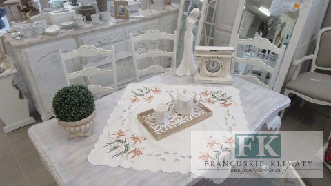 BIEŻNIK SERWETA AMIRA 85X85 PROWANSJA SHABBY CHIC VINTAGE LOFT