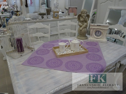 BIEŻNIK SERWETA WHEELS 85X85 PROWANSJA SHABBY CHIC VINTAGE LOFT BIEŻNIK SERWETA WHEELS 85X85 PROWANSJA SHABBY CHIC VINTAGE LOFT