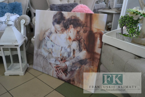 OBRAZ NA PŁÓTNIE 80/70 ZAKOCHANA PARA