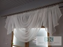 FIRANA Z DWOMA BOCZKAMI , BOKAMI ŚCIĘTYMI KRESZ LAMÓWKA BIEL , BEZ PRASOWANIA