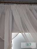 FIRANA Z DWOMA BOCZKAMI , BOKAMI ŚCIĘTYMI KRESZ LAMÓWKA BIEL , BEZ PRASOWANIA