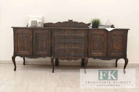 FRANCUSKA KOMODA 250 cm stare drewno