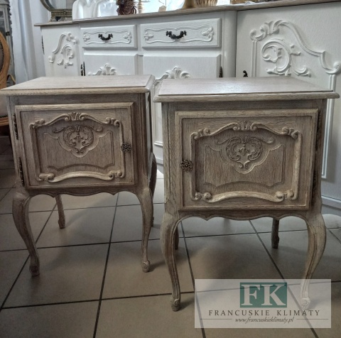 FRANCUSKI KPL. 2SZAFEK KOMÓDEK NOCNYCH antyczne drewno DĄB