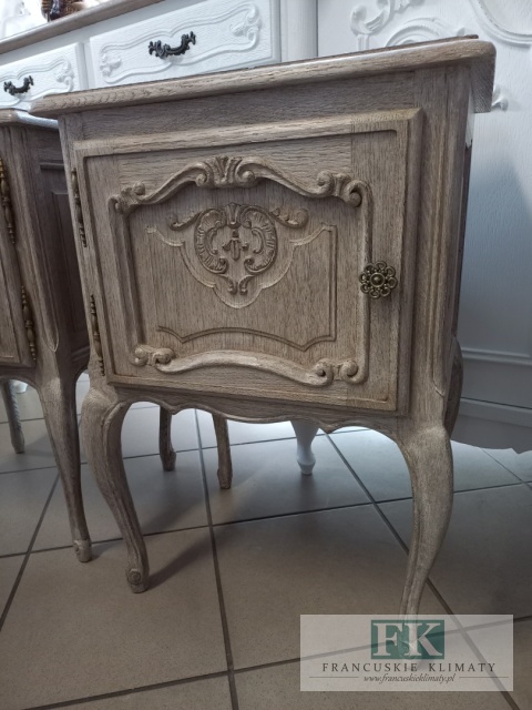 FRANCUSKI KPL. 2SZAFEK KOMÓDEK NOCNYCH antyczne drewno DĄB