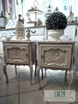 FRANCUSKI KPL. 2SZAFEK KOMÓDEK NOCNYCH antyczne drewno DĄB