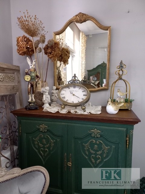 FRANCUSKIE LUSTRO KORONA STARE ZŁOTO DĄB