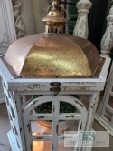 LAMPION LATARNIA KAMIENICZKA 72 CM DREWNO METAL