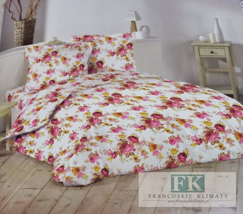 POŚCIEL ANGIELSKIE RÓŻE 220X200 100% BAWEŁNA