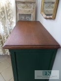 FRANCUSKA KOMODA 122 CM DĄB butelkowa ziele złoto VERT ROYALE
