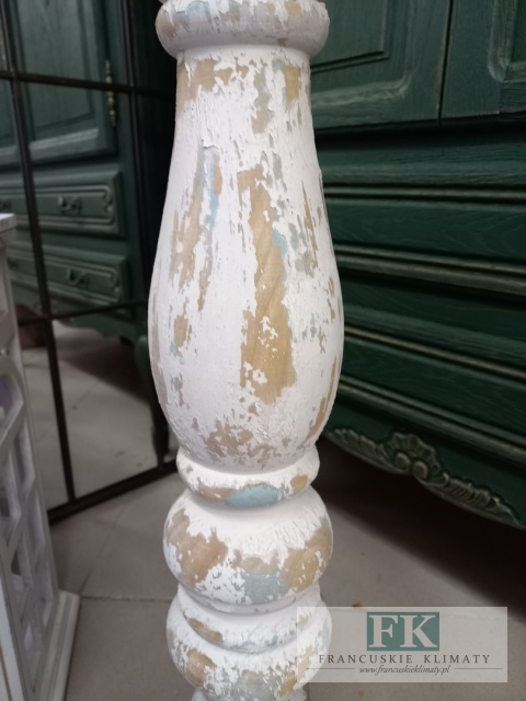 ŚWIECZNIK 84,5 cm drewno + metal